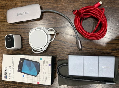 BUNDLE Genki Convert Dock Mini Apple Magsafe Adapter Anker 100W 10ft USB-C MORE - Image 1 of 4