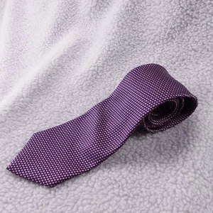 Brooks Brothers Makers Silk Tie Purple Pink Micro Dot Pattern Woven in Italy - Picture 1 of 4