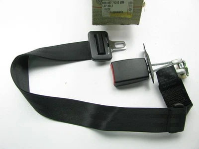 New OEM Rear Center Seat Belt & Buckle BLACK 00-01 Audi A4, A4 Quattro, 00-02 S4 - Image 1 of 3