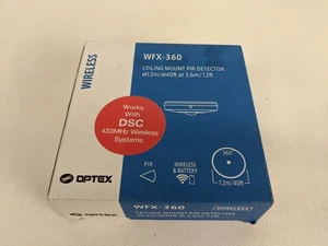 Optex WFX-360DS Rilevatore PIR da Soffitto 433MHz Wireless DSC Compatibile Nuovo - Foto 1 di 4
