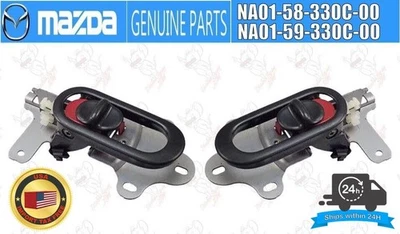 Juego de manijas de puerta lateral conductor pasajero genuino Mazda Miata 90-97 OEM Foto 1 de 4