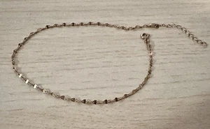 2mm 925 PVD Rose Gold Over Sterling Silver Round Disk 9.5" ANKLE Bracelet Anklet - Picture 1 of 8