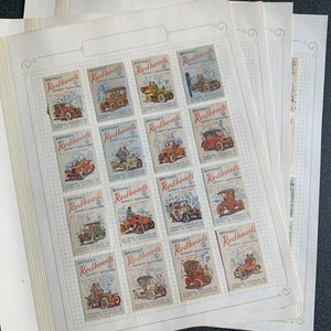 Brymay Matchbox Labels 1964 VINTAGE CARS Set - Picture 1 of 5