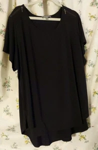 Kate And Mallory 3X Women's Black Blouse - Picture 1 of 3