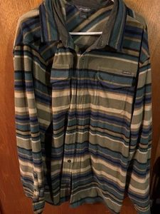 Eddie Bower 3XLT Stripe Long Sleeve Fleece - Picture 1 of 7