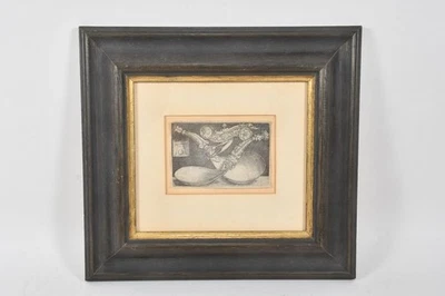 N94R46- Heinrich Aldegrever (1502-c.1555) Entwurf für 2 Löffel und Hundepfeife - Bild 1 von 4