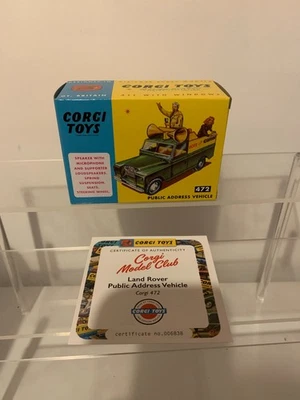 Vehículo de megafonía Corgi reedición 472 Land Rover Foto 1 de 4