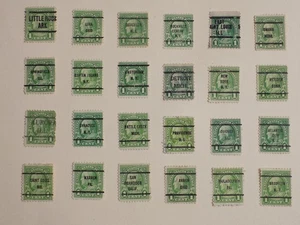 U S Coll'n de (24) usado Diffn't cities PRECAN. DEFIN-12-1-F*-1 C FRANKLIN- - Imagen 1 de 2