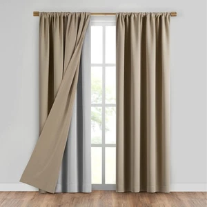Elrene Home Fashions SunVeil Extra-Wide Thermal Blackout Curtain Liner with Y... - Picture 1 of 7