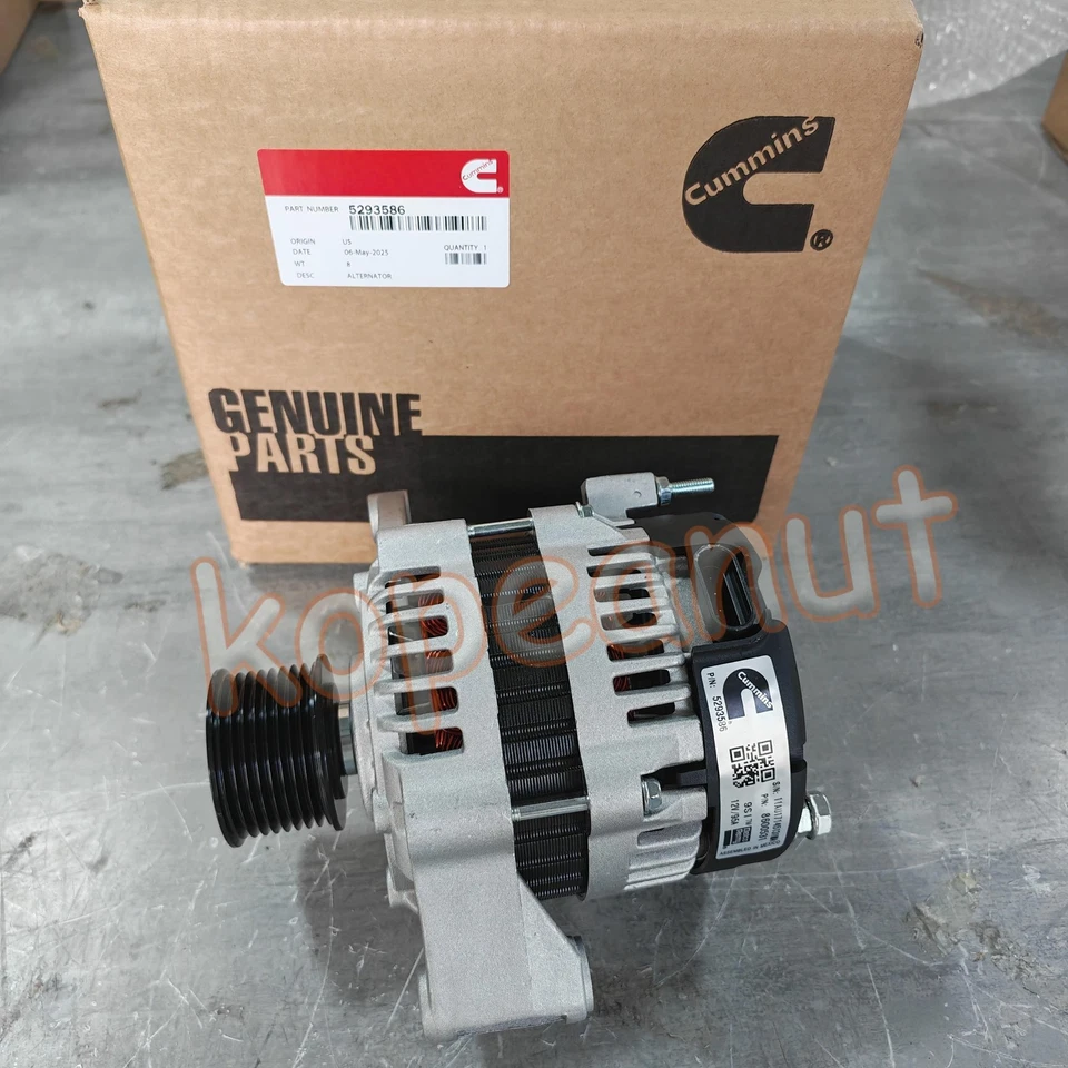 12V 95A Alternator 4988274 For Cummins 4BT3.9 6BT5.9 QSB4.5 4B3.9 6B5.9 Engine - Imagem 1 de 4