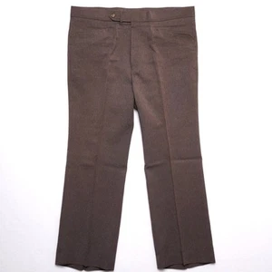 Vintage Levi's Action Slacks Brown Dress Pants 70s 80s Retro Levi's Sportswear - Picture 1 of 7