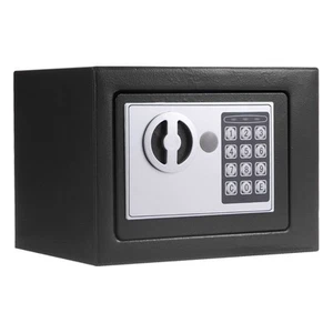 Small Safe Box Digital Electronic Security Safe Box for Home Black - Picture 1 of 7