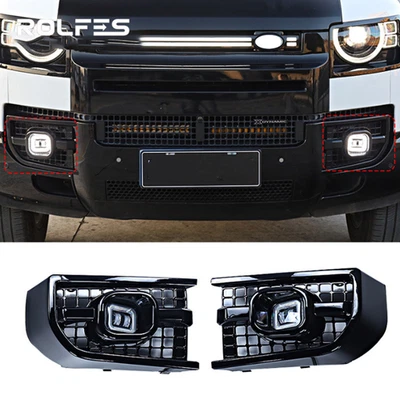 Front Fog Lights LED Driving Lamps For Land Rover Defender 110 90 130 2020~2024 - Image 1 of 4
