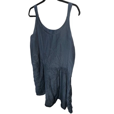 CP Shades Cotton Silk Tank Dress Blue Size L Made in USA - Image 1 of 4