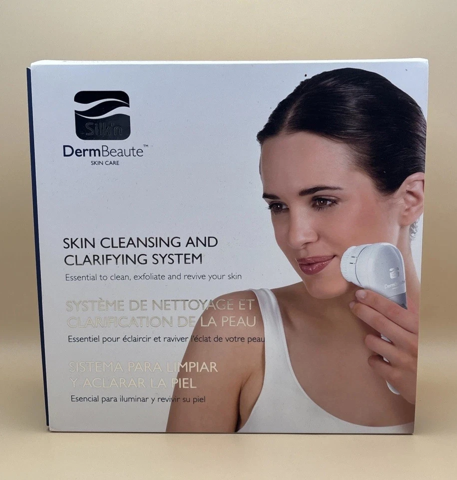 Silk'n DermaBeaute 面部皮肤清洁和净化系统 全新带盒 — 第 1/4 张图片