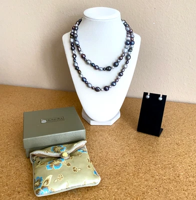 Honora Collection Freshwater Pearl Jewelry Necklace Earrings 35” Necklace NIB - Image 1 of 4