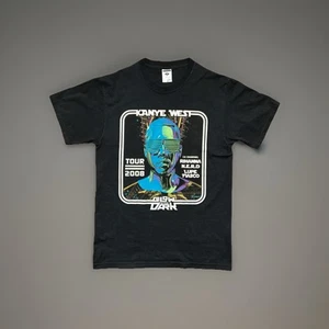 Camiseta mediana de la gira de conciertos Kanye West Glow In The Dark 2008 - Imagen 1 de 6