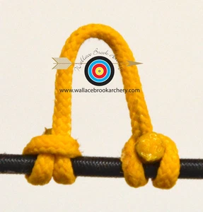 3 Pack Yellow Archery Release Bow String Nock D Loop Bowstring BCY #24 - Picture 1 of 1