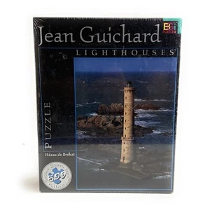 Jean Guichard Lighthouses Puzzle Heaux de Brehat 500 Pcs Buffalo Games Sealed - Picture 1 of 6