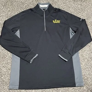 Nike Golf 5 Hour Energy Racing Jacket, Size Large Black 1/4 Zip - Picture 1 of 3