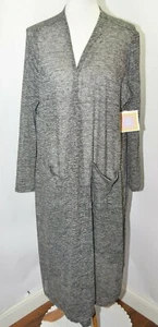 Neu mit Etikett LuLaRoe Sarah schwarz-weißer gerippter Überwurfpullover Damen XL - Bild 1 von 9