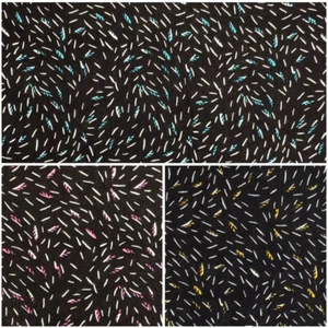 100% Viscose Fabric Sprinkles Ditsy Abstract Sprinkle Chicken Scratch 140cm Wide - Picture 1 of 4
