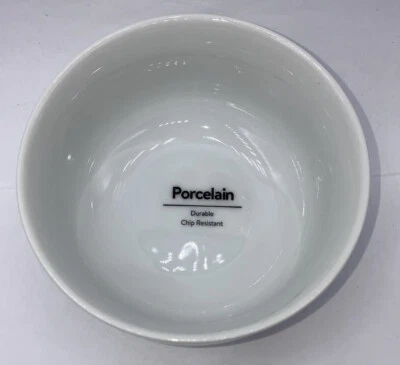 Better Homes & Gardens New White Round Porcelain Bowl Sm Coupe 4.375inx2.25” NWT - Image 1 of 4