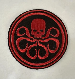 Official Marvel Comics Hydra Symbol Crest Iron on Applique Patch 3” - Picture 1 of 1