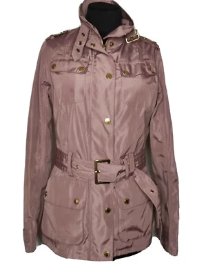 Chaqueta informal Barbour para mujer rosa brotón con cinturón Reino Unido 8 EE. UU. 4 Foto 1 de 4
