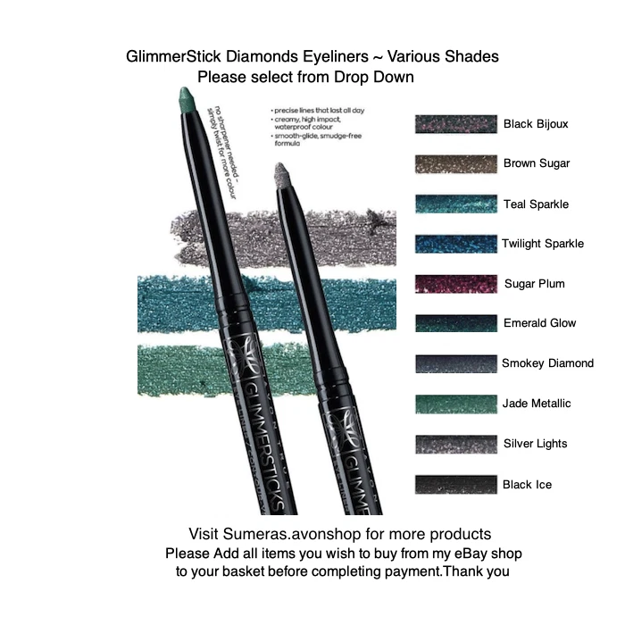 Avon True GlimmerSticks Diamonds Sparkle Shades ~Gr8 Valentines/Mothers Day Gift - Image 1 of 1