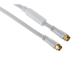Hama 10m Sat Cable Flat Weather Protection Case Aerials Coaxial Plug 95db TV - Picture 1 of 2