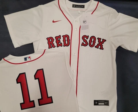 30307 Nike BOSTON RED SOX DEVERS ORTIZ MARTINEZ Baseball SEWN Jersey WHITE NWT Cover