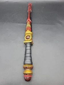 Ruby and brass Magiquest Wand W Ruby Gemstone Topper Great Wolf Lodge 2007  - Picture 1 of 8