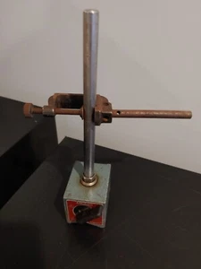 Mitutoyo Code No. 7011S Magnetic Base for Dial Indicator + Clamp, Machinist Tool - Picture 1 of 8