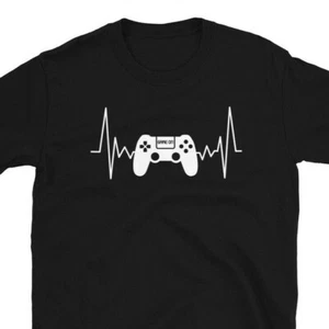 Gamer Shirt Video Game Shirt Geek Nerd Graphic Tee Unisex T-Shirt - Picture 1 of 12