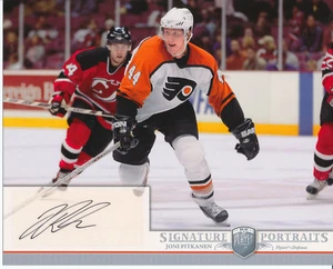JONI PITKANEN Signed 8x10 Photo 2006-07 Upper Deck BAP Portraits Rare SP Auto - Picture 1 of 2