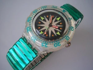 SWATCH SCUBA-FLEX MINT DROPS - NEUWARE -S- - Bild 1 von 5