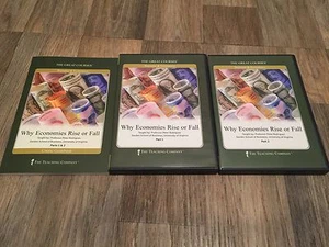 The Teaching Company THE GREAT COURSES Why Economies Rise or Fall DVDs & Book - Picture 1 of 6