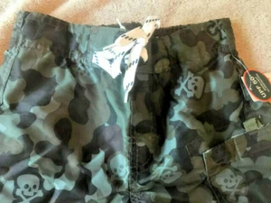 NWT tcp swim trunks 5 6 camouflage skeletons swimsuit boys CLOSURE pocket UPF50+ - Picture 1 of 5