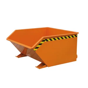 Kippbehälter 500 L | TL 1000 kg - Abrollautomatik - Schütte Container - Orange - Picture 1 of 5