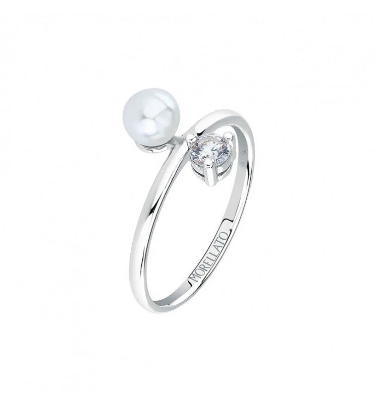 Anello MORELLATO PERLE SAWM12 Argento con perla e zircone bianco Misura 14 - Immagine 1 di 1
