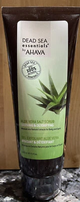 Dead Sea Essentials by AHAVA Aloe Vera  SALT SCRUB  7.5 Fl Oz 220 ML - Image 1 of 2