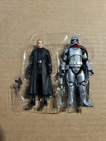 Star Wars  ~GENERAL HUX & CAPTAIN PHASMA ~ 3.75” Figures - Loose/Complete Cover