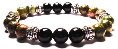 Pulsera de intención de cristal de 8 mm PAST LIFE WORK & HEALING con tarjeta de descripción Foto 1 de 2