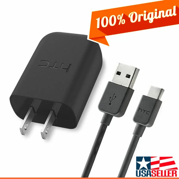 OEM HTC Fast Charger USB Type-C Data Cable Rapid QuickCharge for Original HTC 10 - Image 1 of 1