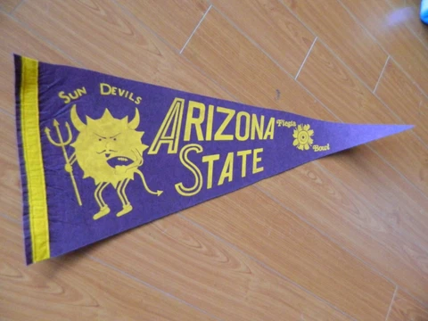 1971 Arizona State Sun Devils pennant FIESTA BOWL football banner full size Cover