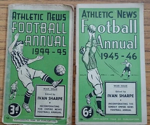 Vintage Athletic News Football Annual 1944 - 45 & 1945 -46 War Issues - Picture 1 of 7