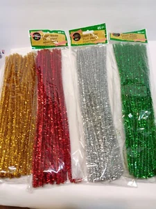 4 Packs of Glitter Tinsel Sticks - Picture 1 of 5