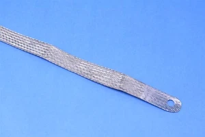 Harris RF Communications Mil-Spec Grounding Strap Flat Tinned Braided Copper 5/8 - Picture 1 of 6
