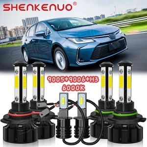 For Toyota Corolla 2001 2002 2003 2004 Front LED Headlight Hi/Low Fog Light Bulb - Picture 1 of 12